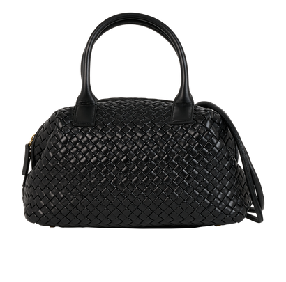 Medium Bauletto, &pound;1,500, Handbags, Black, Leather, Front view